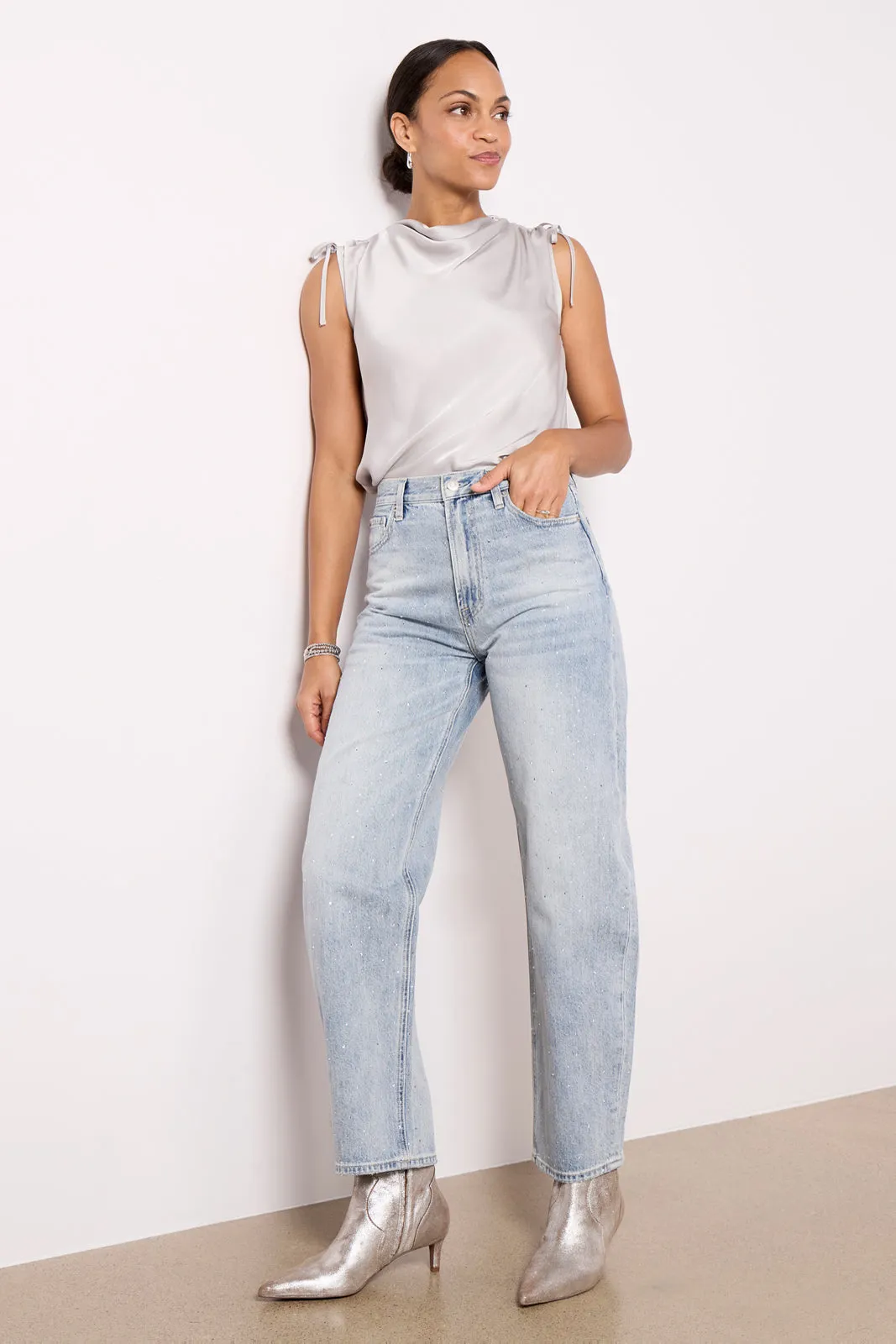 Saylor Tie Shoulder Top