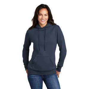 SCREEN PRINTED - LPC78H - Port & Company ® Ladies Core Fleece Pullover Hooded Sweatshirt