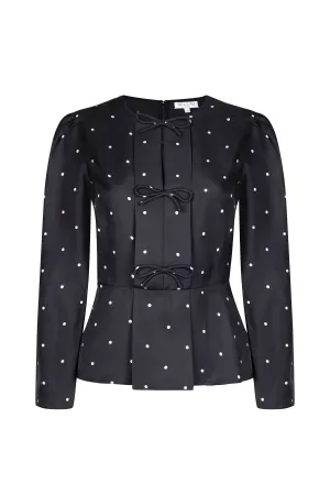Serena polka spot blouse