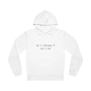 She Is Crushing It She Is Me Unisex Drummer Hoodie
