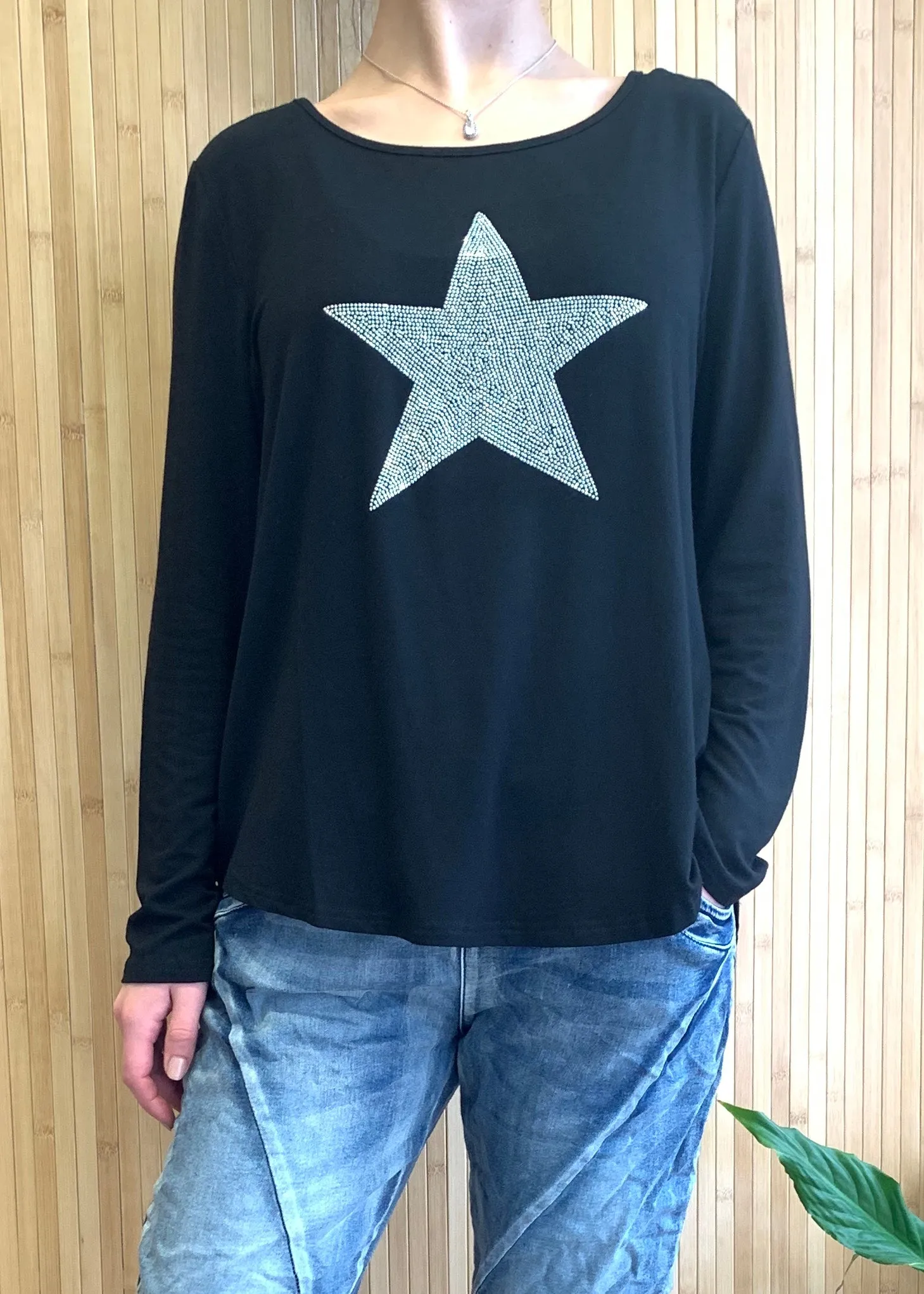 Shona Star Top || Black
