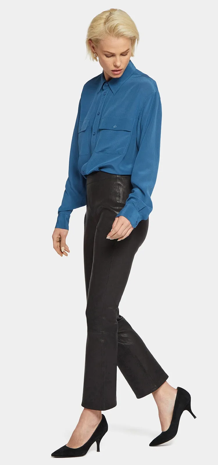 Slim Bootcut Ankle Pull-On Pants Black Statement™ | Black