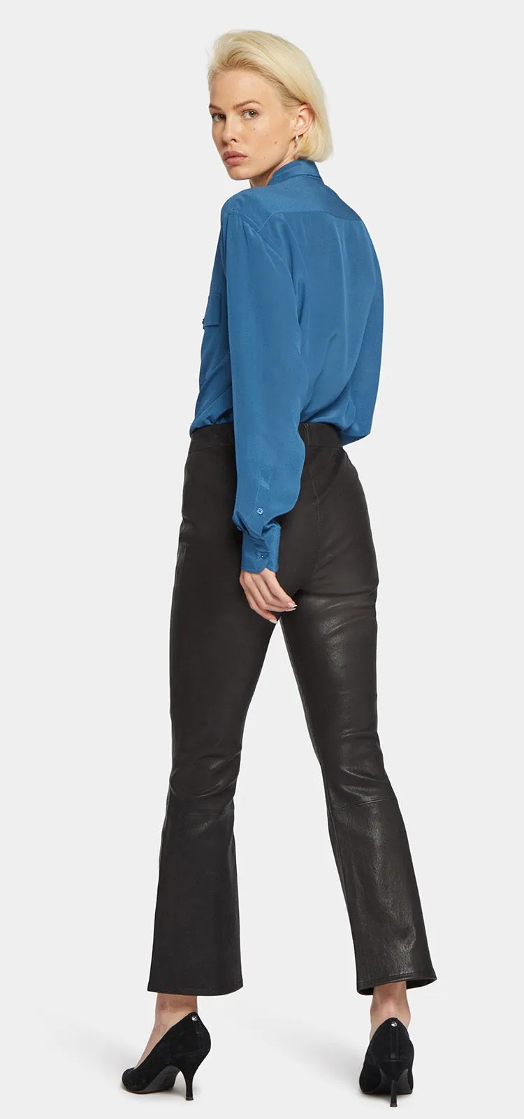 Slim Bootcut Ankle Pull-On Pants Black Statement™ | Black