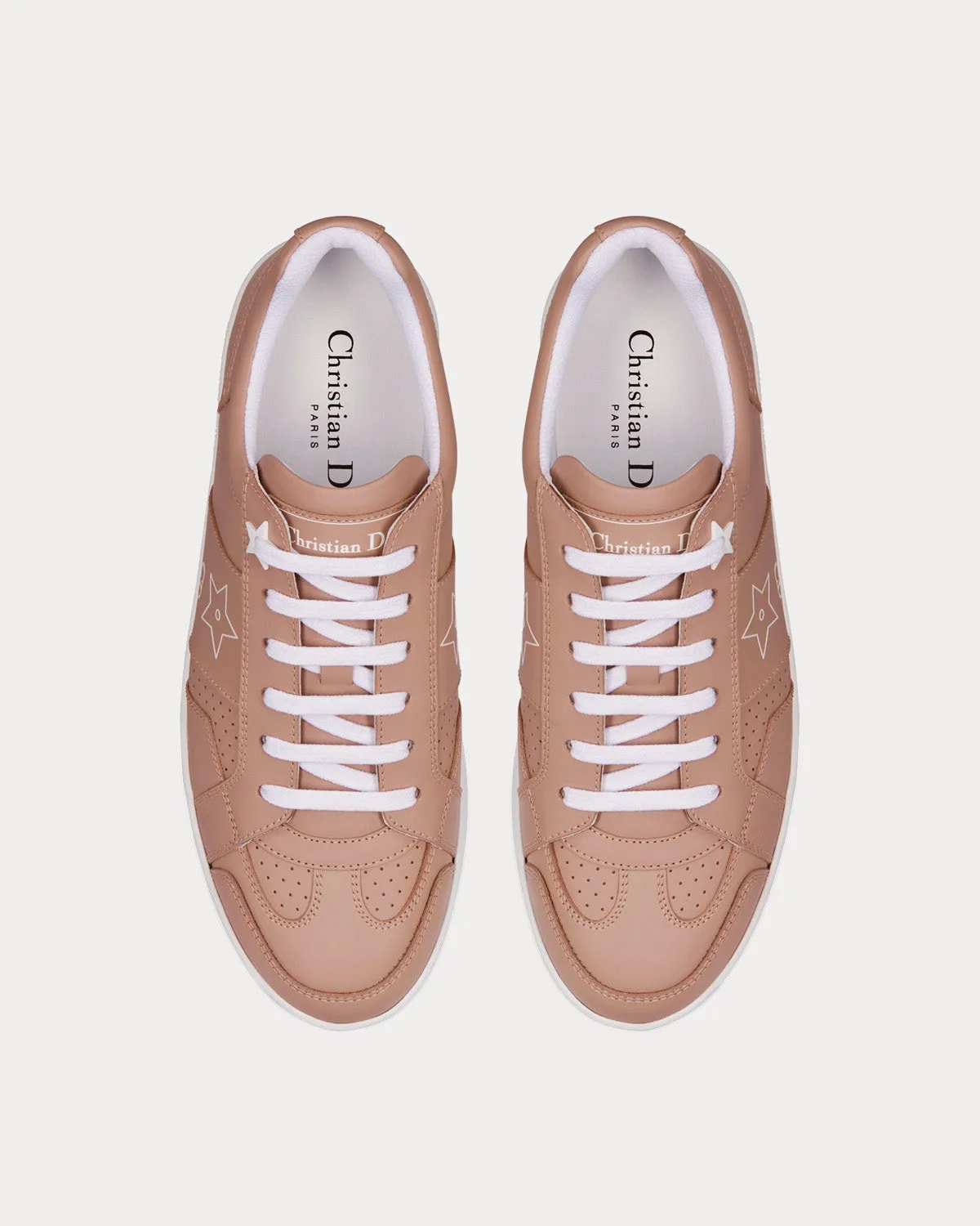 Star Nude Calfskin Low Top Sneakers