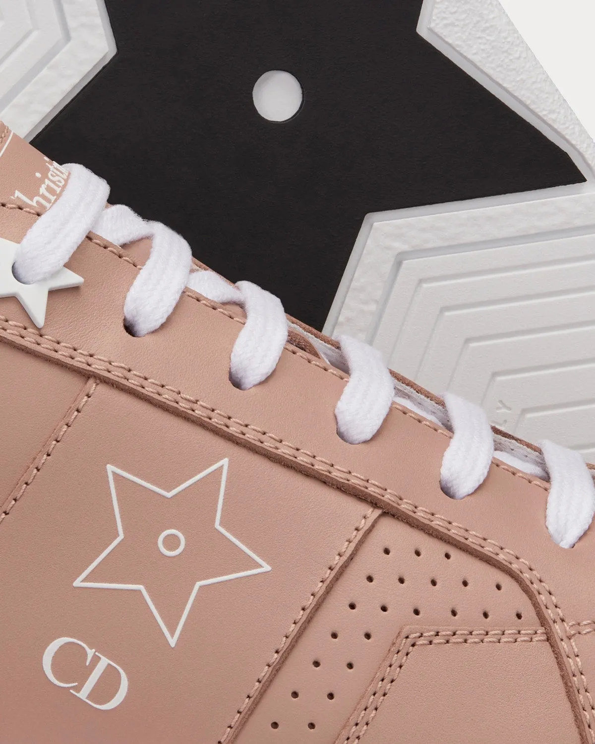 Star Nude Calfskin Low Top Sneakers